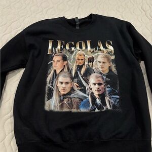 Black Legolas Crewneck Sweater